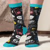 Personalised Crew Socks – Birthday Gift for Gamers, Game Lovers, Gaming Fans, Family – Step Into Joy