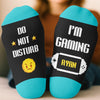 Personalised Crew Socks – Birthday Gift for Gamers, Game Lovers, Gaming Fans, Family – Step Into Joy