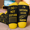 Personalised Crew Socks – Birthday Gift for Soccer Lovers, Sports Fans, Sports Lovers – Chasing Goals Every Day