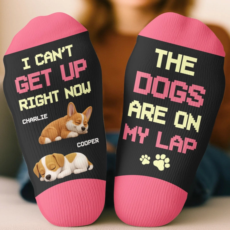 Personalised Crew Socks – Gift for Dog Lovers, Dog Dad And Mom – Stuck Under A Fur Baby