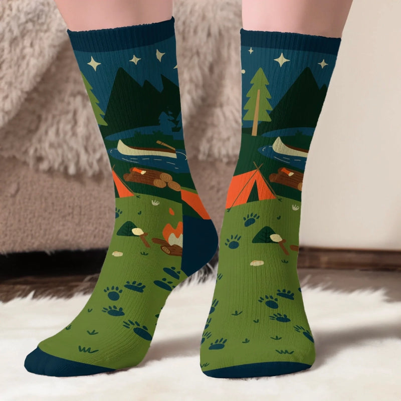 Personalised Crew Socks – Gift for Campers – Camp Vibes Only