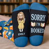 Personalised Crew Socks – Gift for Book Lovers, Bookworms, Readers – Bookworm At Rest