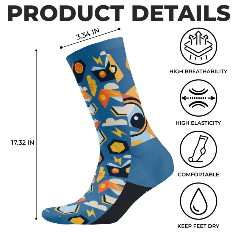 Personalised Crew Socks – Gift for Book Lovers, Bookworms, Readers – Bookworm At Rest