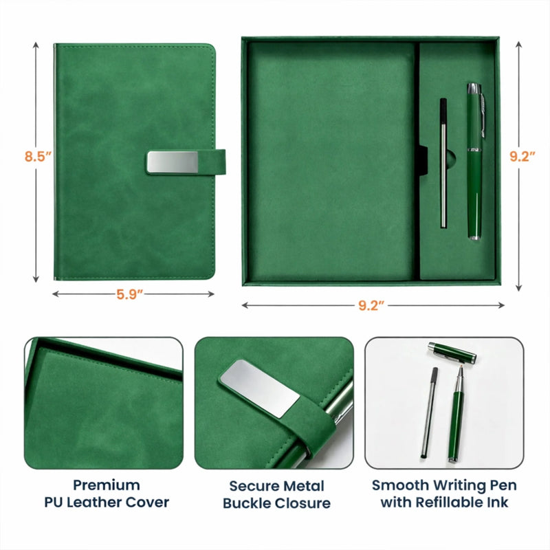 Personalized PU Leather Notebook -  Meaningful Memorial or Graduation Gift - Hard Work Paid Off