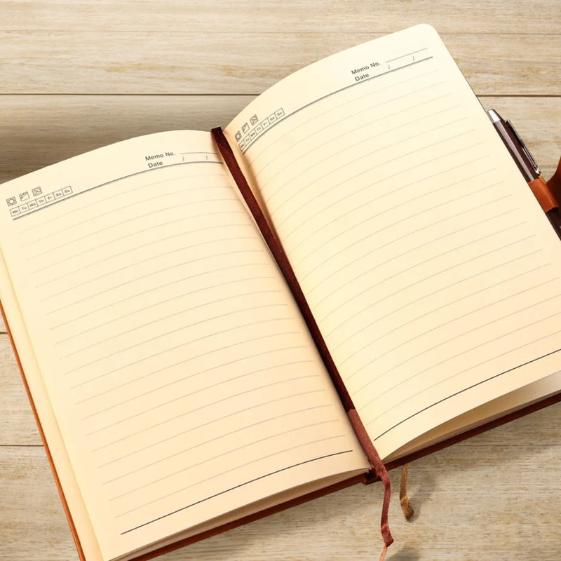 Personalized PU Leather Notebook -  Meaningful Memorial or Graduation Gift - Hard Work Paid Off