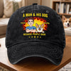 Personalised Vintage Washed Denim Cap – Birthday Gift for Dog Lovers or Dog Mum and Dad – People Kinda Suck Sometimes