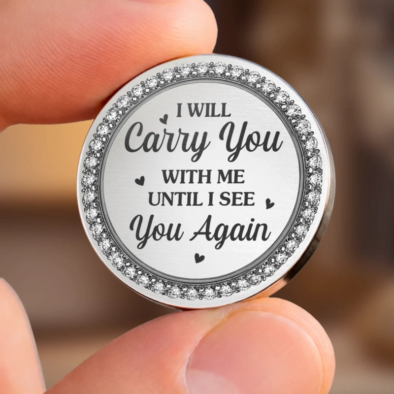 Personalised Photo Pocket Hug Token - Meaningful Memorial Gift - Heaven Holds You Close