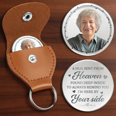 Personalised Photo Pocket Hug Token - Meaningful Memorial Gift - In Loving Memory Of A Beautiful Soul