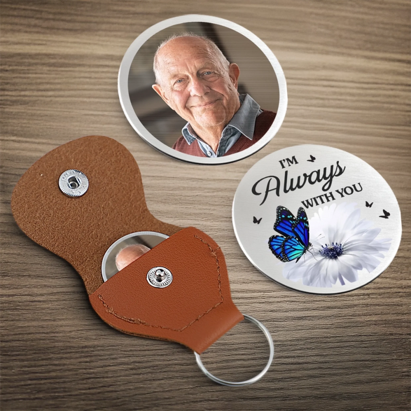 Personalised Photo Pocket Hug Token - Meaningful Memorial Gift - Your Love Still Shines On