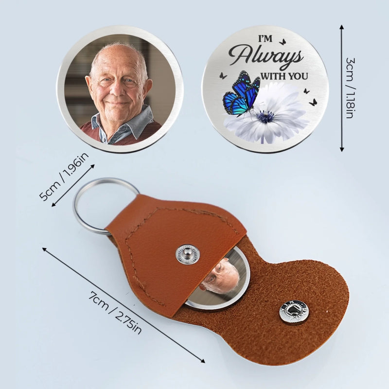 Personalised Photo Pocket Hug Token - Meaningful Memorial Gift - Your Love Still Shines On