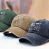 Personalised Vintage Washed Denim Cap – Father's Day Gifts for Dad, Grandpa – Best Dad Ever Always