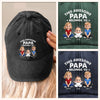 Personalised Vintage Washed Denim Cap – Father's Day Gifts for Dad, Grandpa – This Awesome Papa Is Mine