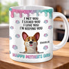 Personalised 3D Inflated Effect Mug – Mother's Day Birthday Gifts For Dog Lovers, Dog Owners, Dog Mom – I Met You I Licked You I Love You