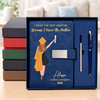 Personalized PU Leather Notebook - Meaningful Memorial or Graduation Gift - Write Your Own Story