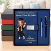 Personalized PU Leather Notebook - Meaningful Memorial or Graduation Gift - Go Where Your Dreams Take You