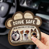 Personalized Car Visor Clip - Gift For Dog Owners, Dog Lovers - I'm Waiting At The Door