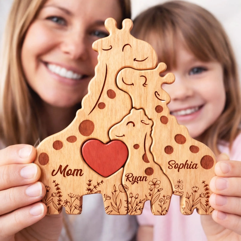 Personalised Shaped Wooden Art Puzzle - Gifts For Mom, Grandma - Together We Stand Strong