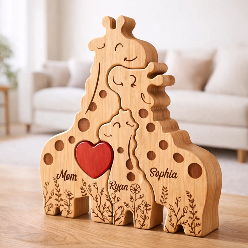 Personalised Shaped Wooden Art Puzzle - Gifts For Mom, Grandma - Together We Stand Strong