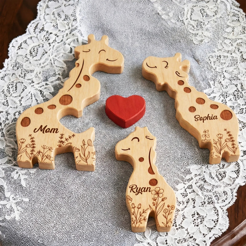 Personalised Shaped Wooden Art Puzzle - Gifts For Mom, Grandma - Together We Stand Strong