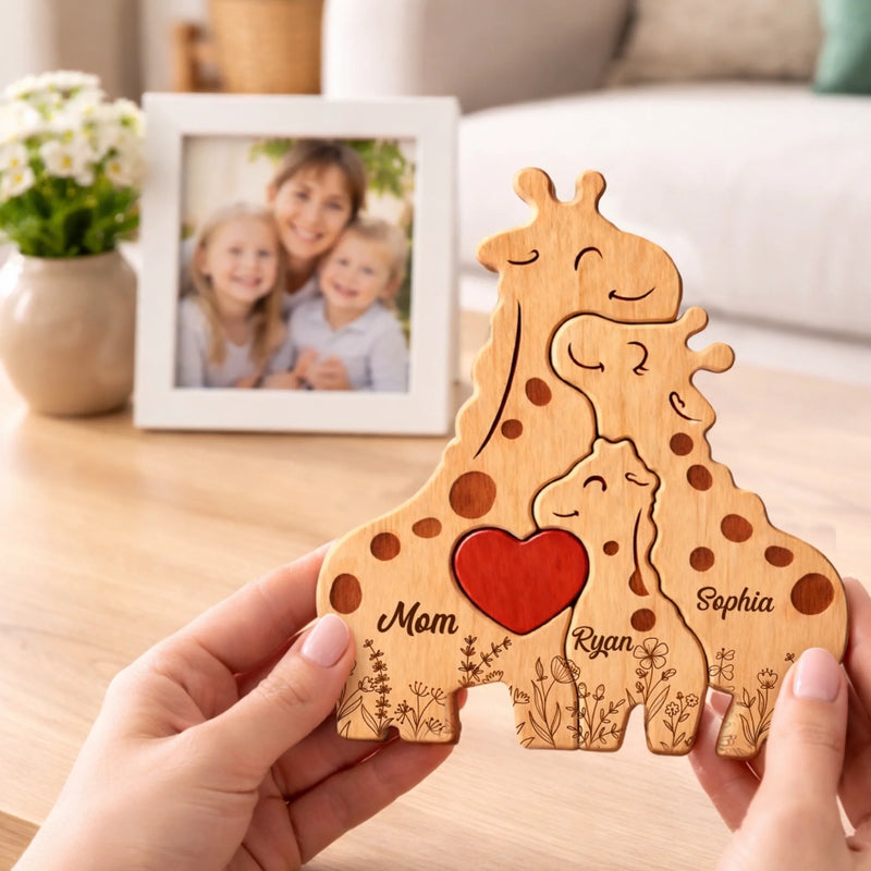 Personalised Shaped Wooden Art Puzzle - Gifts For Mom, Grandma - Together We Stand Strong