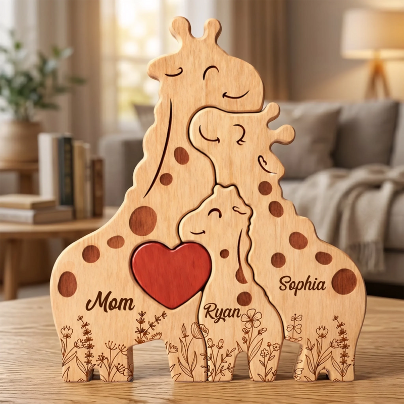 Personalised Shaped Wooden Art Puzzle - Gifts For Mom, Grandma - Together We Stand Strong