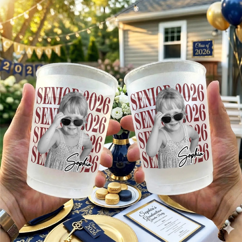 Personalized Photo Cups – Graduation Gifts For Him, Her – Chasing Dreams, Catching Success