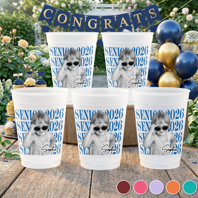 Personalized Photo Cups – Graduation Gifts For Him, Her – Chasing Dreams, Catching Success