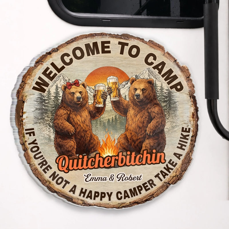 Personalised Door Magnet - Summer Holiday & Travel Gift for Couples - Take A Hike