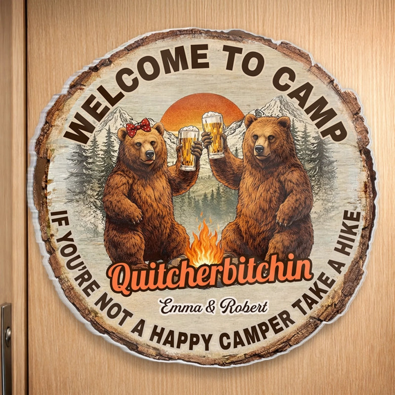 Personalised Door Magnet - Summer Holiday & Travel Gift for Couples - Take A Hike