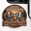 Personalised Door Magnet - Summer Holiday & Travel Gift for Couples - Love Is Our Greatest Adventure