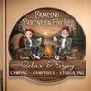 Personalised Door Magnet - Summer Holiday & Travel Gift for Couples - Love Is Our Greatest Adventure