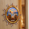 Personalised Cruise Ship Door Magnet - Summer Holiday & Travel Gift for Couples - Anchored In Love