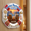 Personalised Cruise Ship Door Magnet - Summer Holiday & Travel Gift for Couples - Sailing Through Life Together