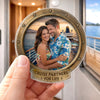 Personalised Photo Cruise Ship Door Magnet - Summer Holiday & Travel Gift for Couples - Sailing Into Our Next Adventure