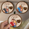 Personalised Car Visor Clip - Anniversary Wedding Gifts For Couple - Our Love Keeps Blooming