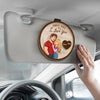 Personalised Car Visor Clip - Anniversary Wedding Gifts For Couple - Our Love Keeps Blooming