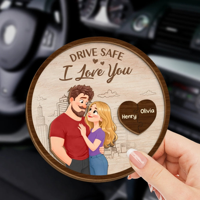 Personalised Car Visor Clip - Anniversary Wedding Gifts For Couple - Our Love Keeps Blooming