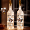 Personalised Photo Bottle Lamp - Anniversary Wedding Gifts For Couple - Hand In Hand, We Conquer All