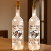 Personalised Photo Bottle Lamp - Anniversary Wedding Gifts For Couple - Hand In Hand, We Conquer All