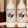 Personalised Photo Bottle Lamp - Anniversary Wedding Gifts For Couple - Hand In Hand, We Conquer All