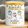 Personalised 3D Inflated Effect Mug – Father’s Day Gift for Dad – Thanks For Making Me Exist