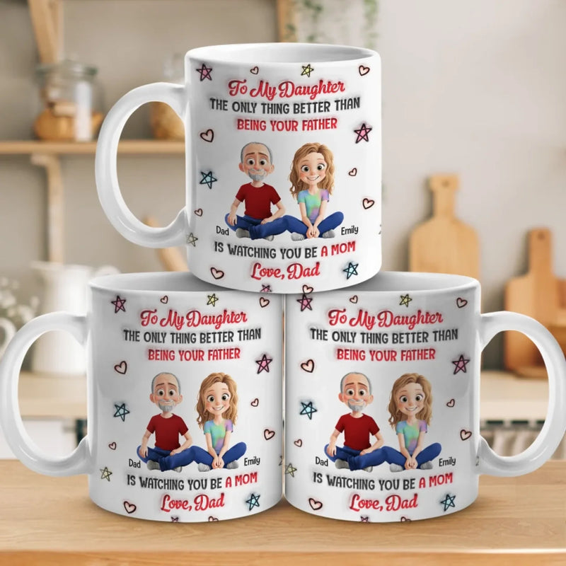 Personalised 3D Inflated Effect Mug – Father's Day Gifts For Dad – You As A Mom Means Everything