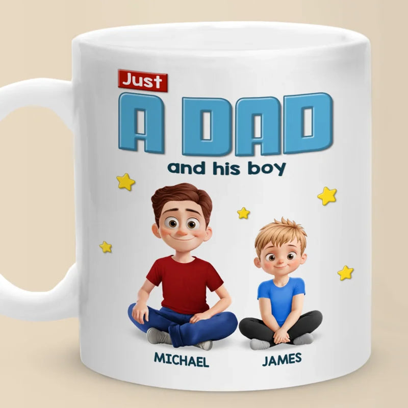 Personalised Mug – Father's Day Gifts For Dad – A Dad And His Kids