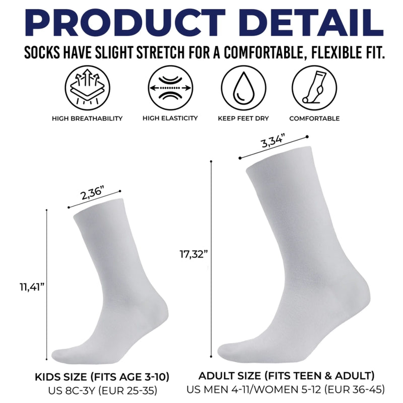 Personalised Crew Socks – Graduation Gifts For Him, Her – Too Cool For Rules