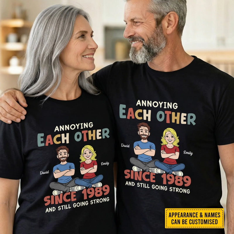 Personalised T-Shirt, Hoodie – Gifts for Couple – Annoying Each Other