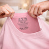 Personalised Inside Neck Print T-Shirt - Anniversary Wedding Gifts For Couple - Love Grows Stronger Together