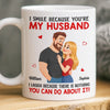 Personalised 3D Inflated Effect Mug - Anniversary Wedding Gifts For Couple - Married You, Smiling Daily