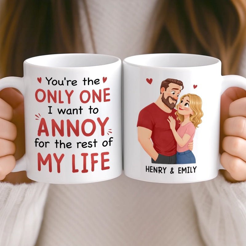 Personalised Mug - Anniversary Wedding Gifts For Couple - Annoying You For Life
