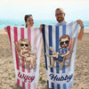 Personalised Beach Towel - Summer Vacation And Travel Gifts For Couple, Her & Him - Every Sunset, I Choose You