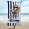 Personalised Beach Towel - Summer Vacation And Travel Gifts For Couple, Her & Him - Every Sunset, I Choose You